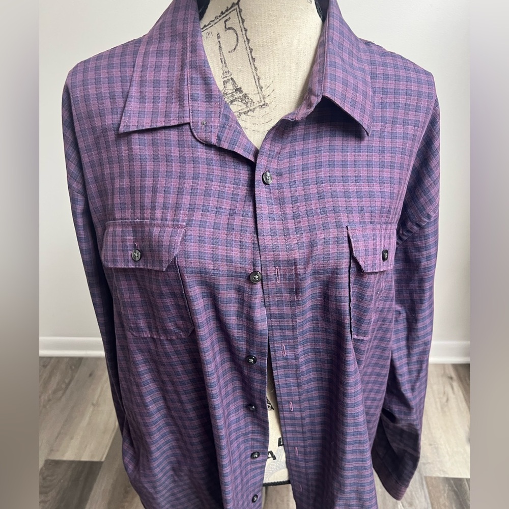 NWOT Men’s Purple Button-Down Shirt - Picture 1 of 13
